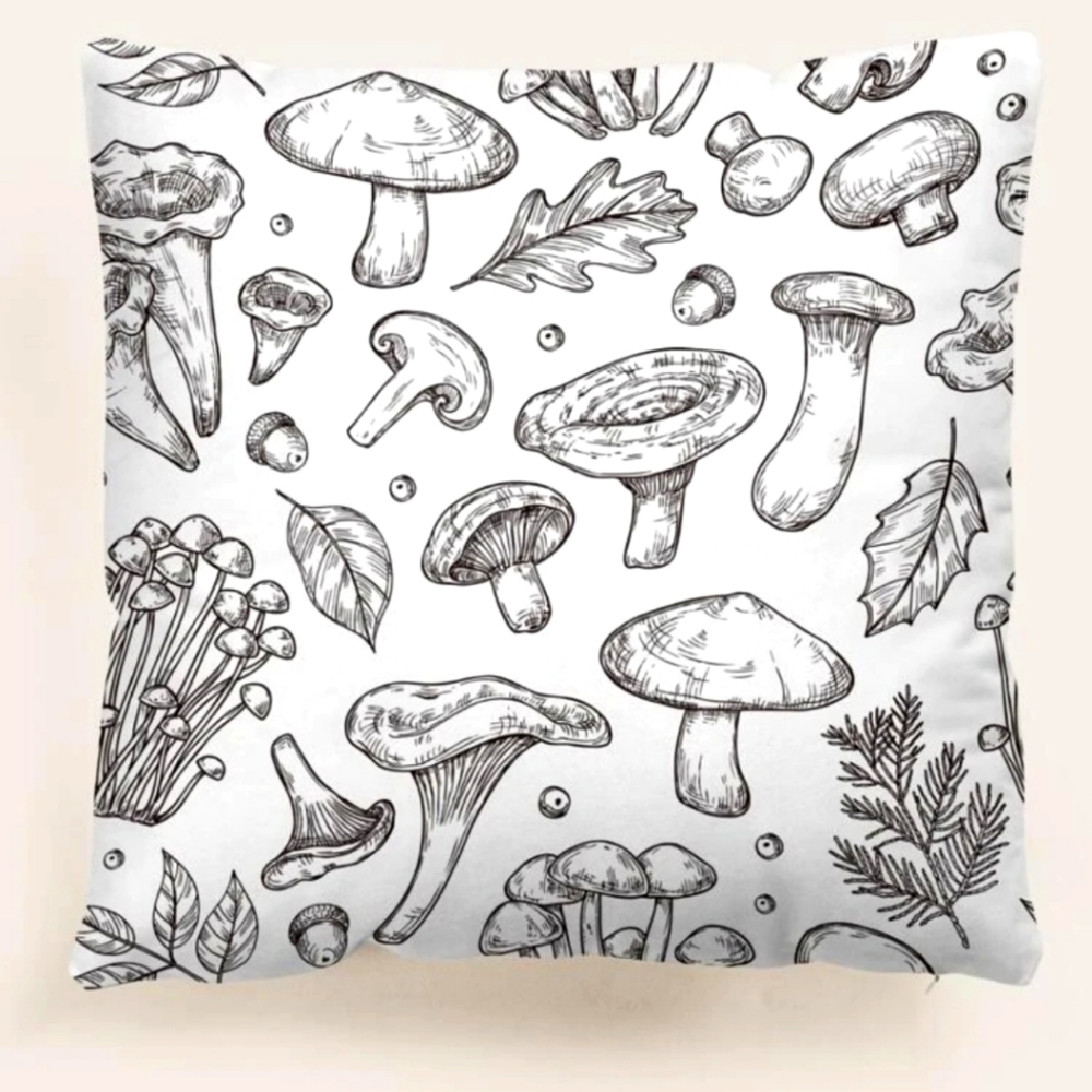 2/$10 NWOT Mushroom pillow case